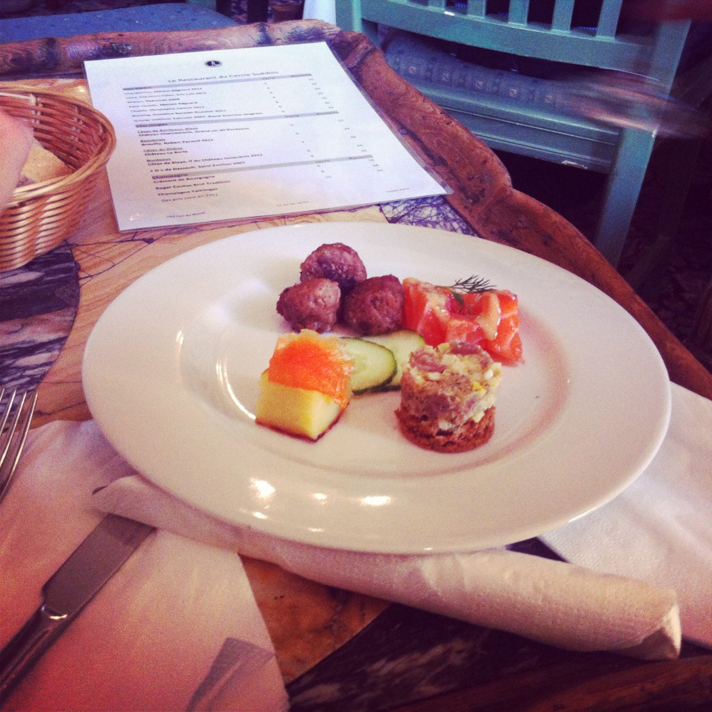 appetizer cercle suedois paris