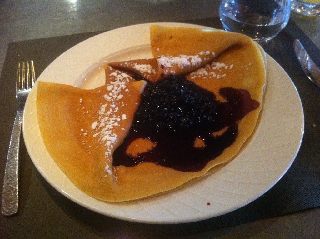 crêpe myrtilles la clusaz